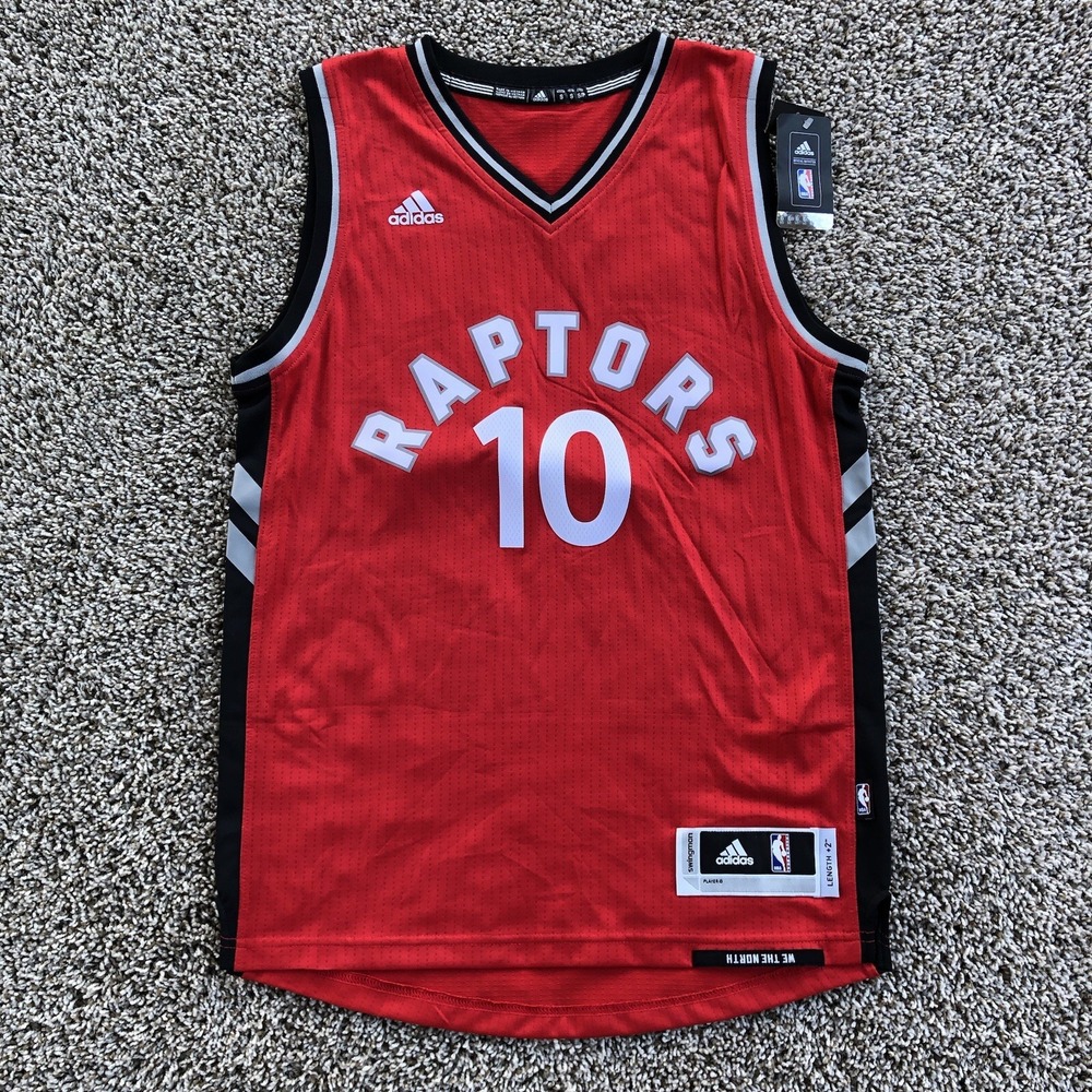 Adidas 2015 Toronto Raptors DeMar DeRozan Swingman Jersey Mens Small Red‎ NWT